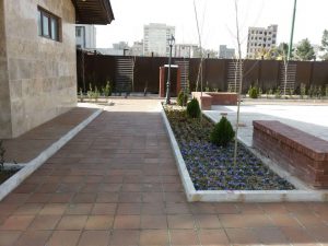 Brick Floor Landscaping Project - Tehran District 9 Municipality azarakhsh brick