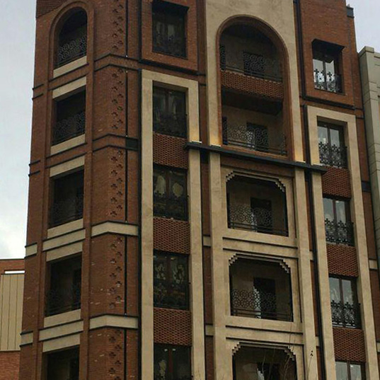 Brick Project Of Residential Building-Andarzgoo Qeytariyeh azarakhsh brick