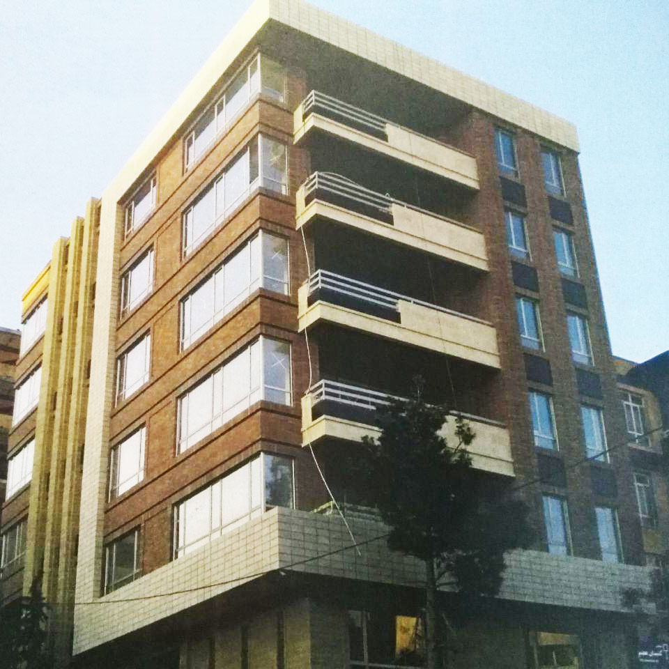 Facade Brick Project of Azimiyeh Residential Building-Karaj azarakhsh brick