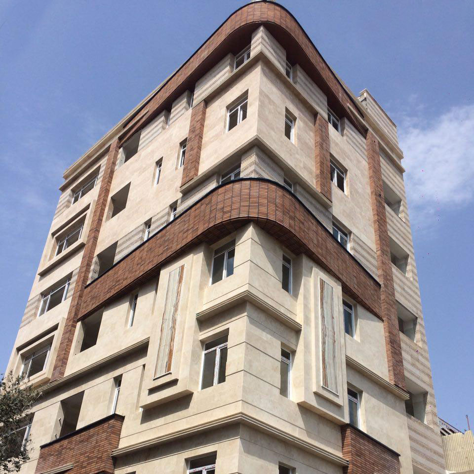 Facade Brick Project of Residential Building - Naziabad, Tehran azarakhsh brick