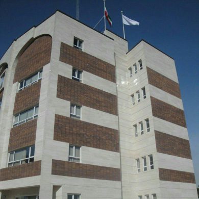 Brick facade project of Tehran Martyr Foundation building azarakhsh brick