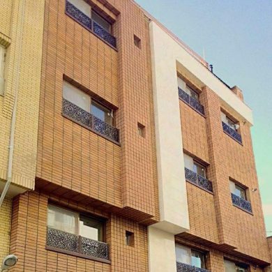 Brick facade project of residential complex - Isfahan azarakhsh brick