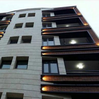 Facade construction project of brick building - Tehran azarakhsh brick