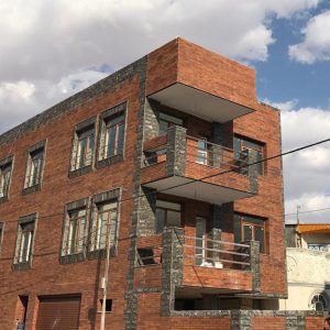 Brick facade project of a residential building - Semnan azarakhsh brick