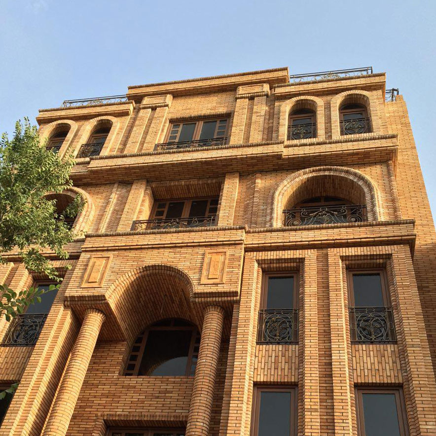 Azadi Building Brick Facade Project-Isfahan azarakhsh brick