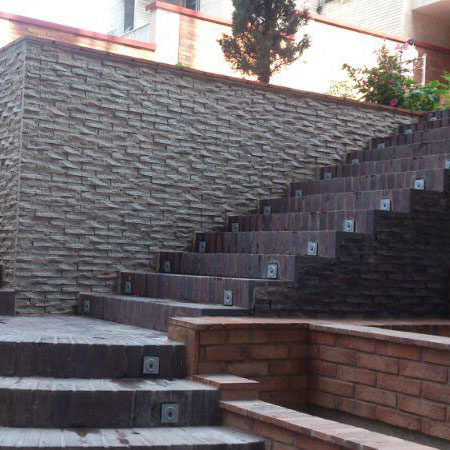 Landscaping and Facade Brick Project-Tehran azarakhsh brick