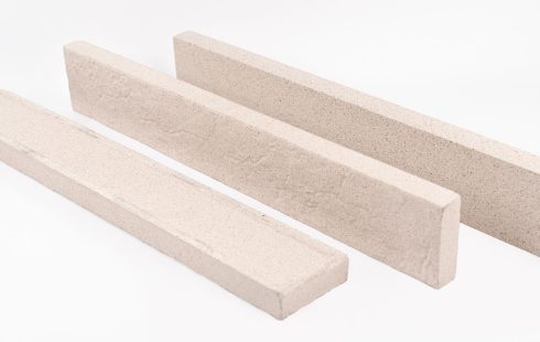 Antique Grayish White facade fire brick -Azarakhsh Modern brick -40*6*2 cm - AB22405