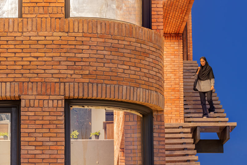 Brick façade building