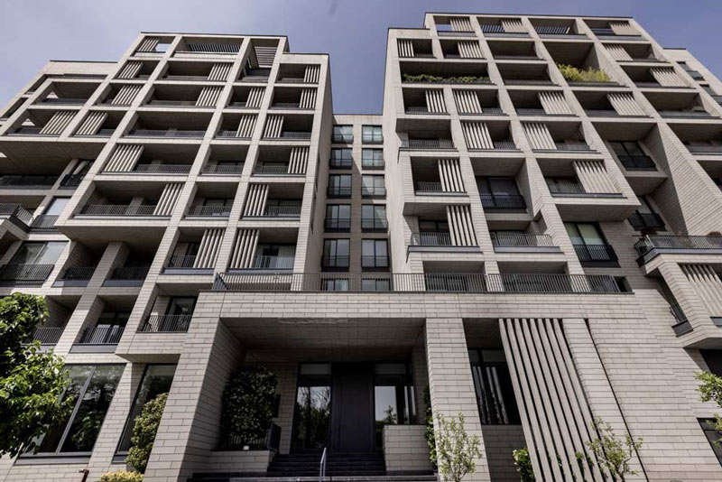  Azarakhsh Gray brick facade building