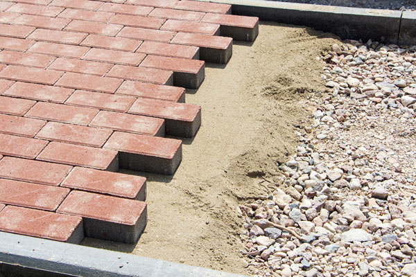 Floor bricklaying steps