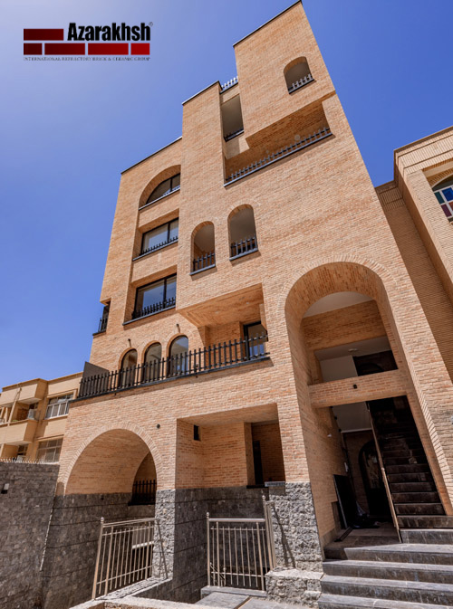 Building with traditional firebrick facade