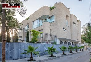 Building facade with Azarakhsh rustic brick