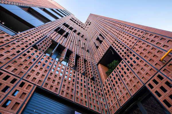 Application of L facing brick