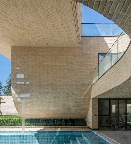 brickwork under the roof