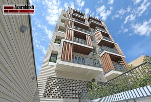 modern brick facade house
