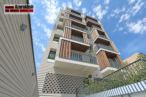 modern brick facade house