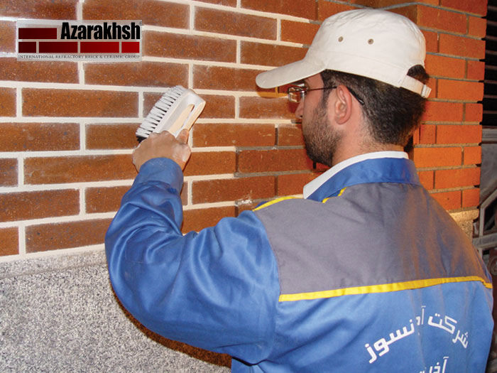 brick façade jointing